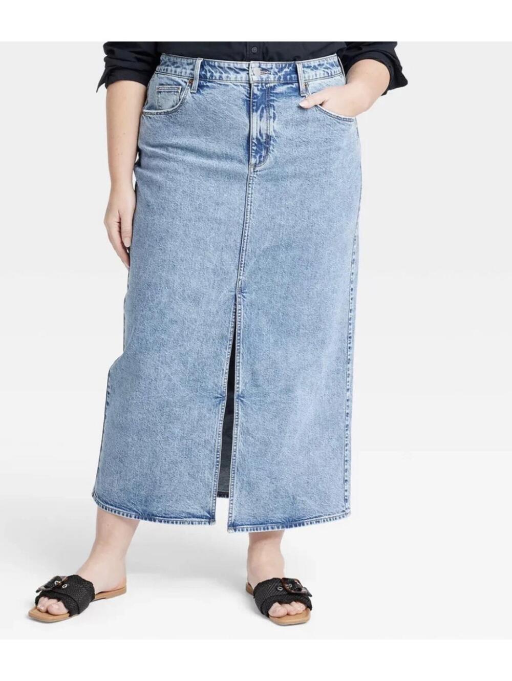 Universal Thread Denim Midi Skirt - Women 16